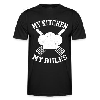 Küchenkochliebhaber Kulinarischer Koch - Männer Funktions-T-Shirt - Schwarz - Vorne - AI Model Male 178 dark (178cm)
