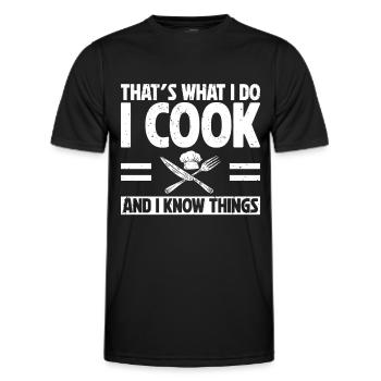 Küchenkochliebhaber Kulinarischer Koch - Männer Funktions-T-Shirt - Schwarz - Vorne - AI Model Male 178 dark (178cm)