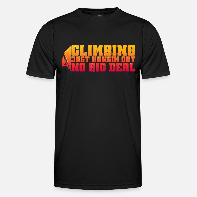 Klettern Mountain Boulder Climble Kletterer Männer Funktions-T-Shirt