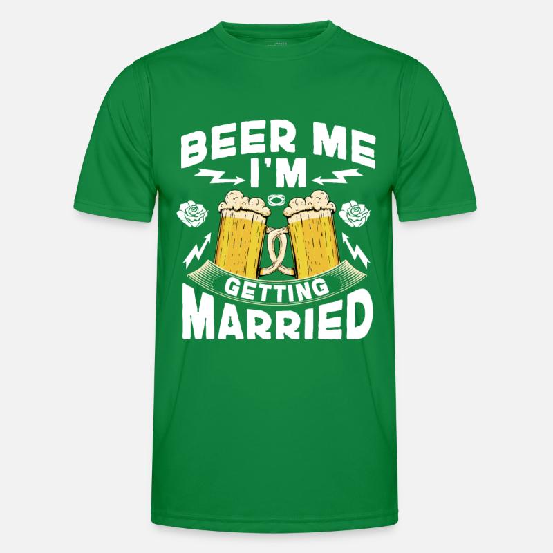 Bräutigam Bachelor Party Unkraut Männer Funktions-T-Shirt