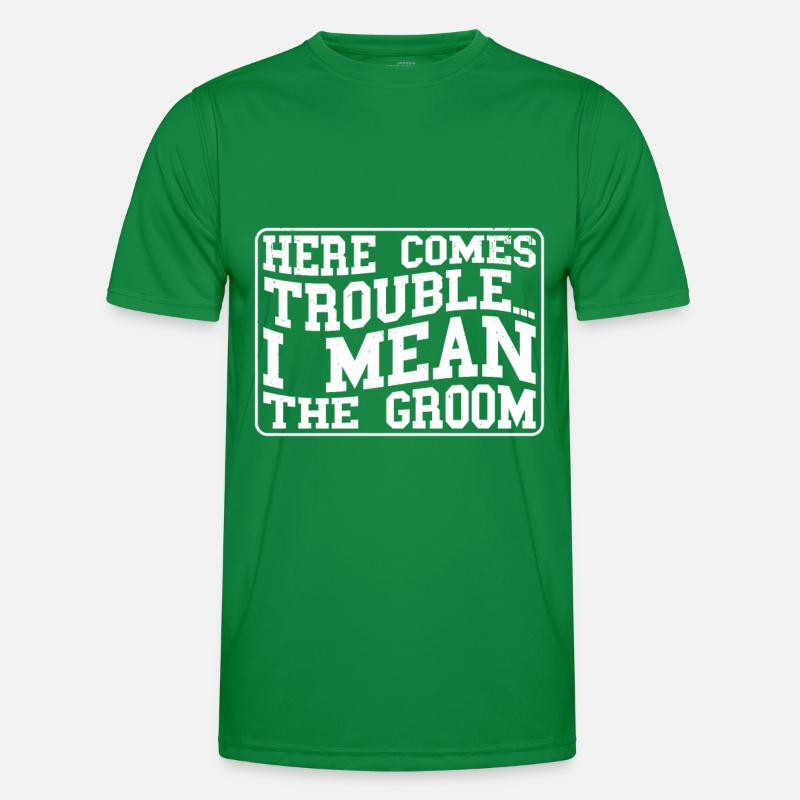 Bräutigam Bachelor Party Unkraut Männer Funktions-T-Shirt