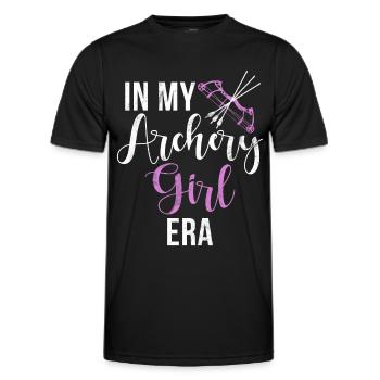 Bogenschießen Bowhunter Shooting Girls Pfeiljagd - Männer Funktions-T-Shirt - Schwarz - Vorne - AI Model Male 178 dark (178cm)
