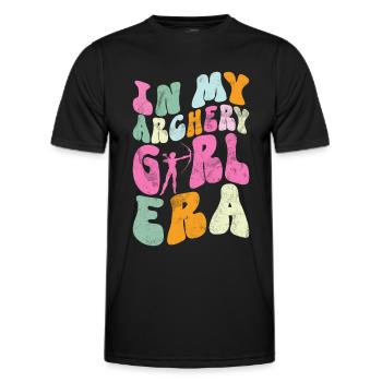 Bogenschießen Bowhunter Shooting Girls Pfeiljagd - Männer Funktions-T-Shirt - Schwarz - Vorne - AI Model Male 178 dark (178cm)