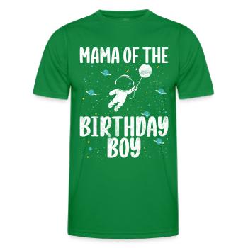 Astronautes de l’espace de la mère de la fille d’anniversaire - T-shirt sport Homme - vert - Devant - AI Model Male 178 dark (178cm)