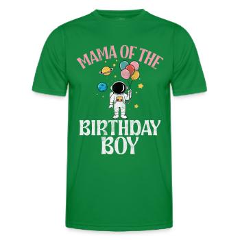 Mère de la fille d’anniversaire Astronautes de l’espace - T-shirt sport Homme - vert - Devant - AI Model Male 178 dark (178cm)