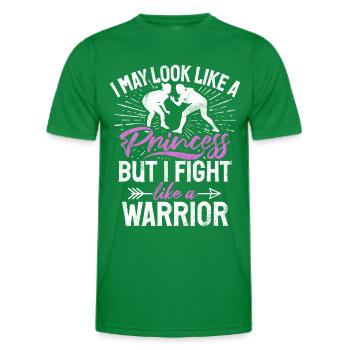Lutteuse Fille Grappling Lutteuse Femmes - T-shirt sport Homme - vert - Devant - AI Model Male 178 dark (178cm)