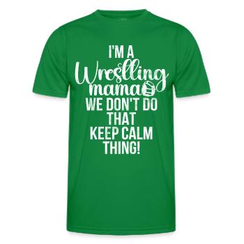 Lutte Maman Lutteuse Femmes Combattante - T-shirt sport Homme - vert - Devant - AI Model Male 178 dark (178cm)