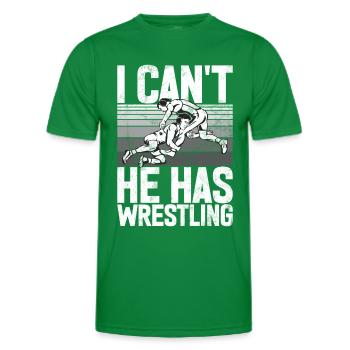 Lutte Maman Lutteuse Femmes Combattante - T-shirt sport Homme - vert - Devant - AI Model Male 178 dark (178cm)