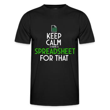 Accounting Secretary of Accountants Accounting - Men's Functional T-Shirt - black - Front - AI Model Male 178 dark (178cm)