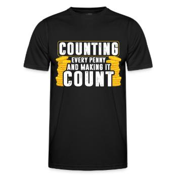 Accounting Secretary of Accountants Accounting - Men's Functional T-Shirt - black - Front - AI Model Male 178 dark (178cm)