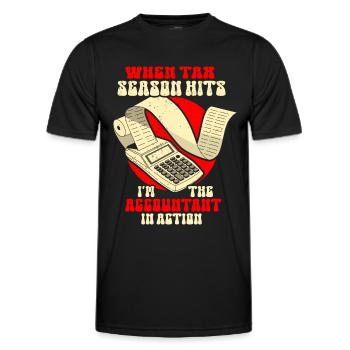 Accounting Secretary of Accountants Accounting - Men's Functional T-Shirt - black - Front - AI Model Male 178 dark (178cm)