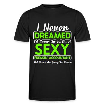 Accounting Secretary of Accountants Accounting - Men's Functional T-Shirt - black - Front - AI Model Male 178 dark (178cm)