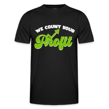 Accounting Secretary of Accountants Accounting - Men's Functional T-Shirt - black - Front - AI Model Male 178 dark (178cm)