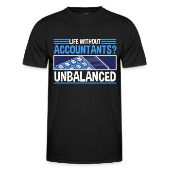 Accounting Secretary of Accountants Accounting - Men's Functional T-Shirt - black - Front - AI Model Male 178 dark (178cm)