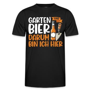 Biergarten Jardinage Jardinage Jardinier Jardinier - T-shirt sport Homme - noir - Devant - AI Model Male 178 dark (178cm)