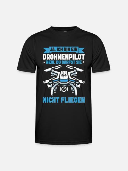 Drone Pilot Quadcopter Flying Quadcopter - Men's Functional T-Shirt - black