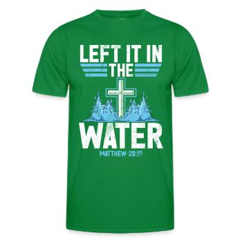Taufe Getaufte Christliche Jesusgott -Bibel - Männer Funktions-T-Shirt - Kelly Green - Vorne - AI Model Male 178 dark (178cm)