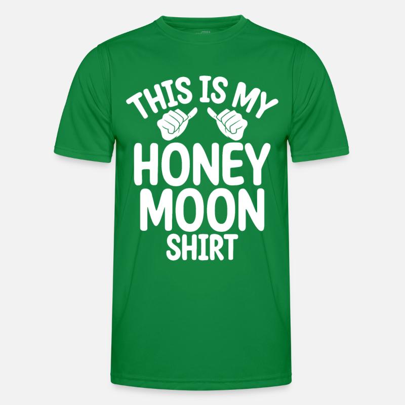 Flitterwochen Ehemann Ehefrau Paare Urlaubs Männer Funktions-T-Shirt