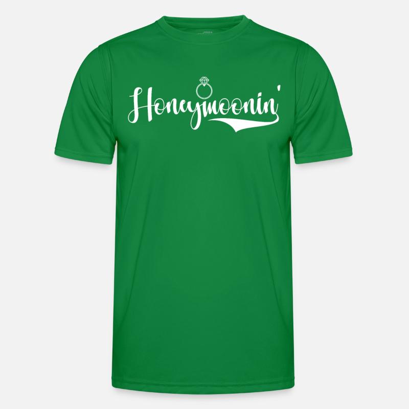 Flitterwochen Ehemann Ehefrau Paare Urlaubs Männer Funktions-T-Shirt