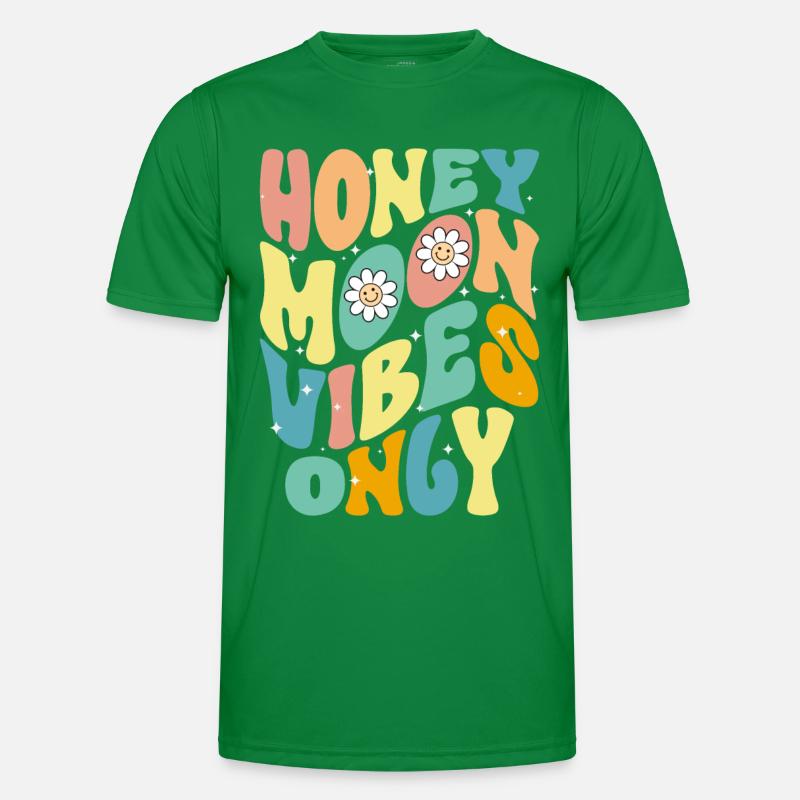 Flitterwochen Ehemann Ehefrau Paare Urlaubs Männer Funktions-T-Shirt