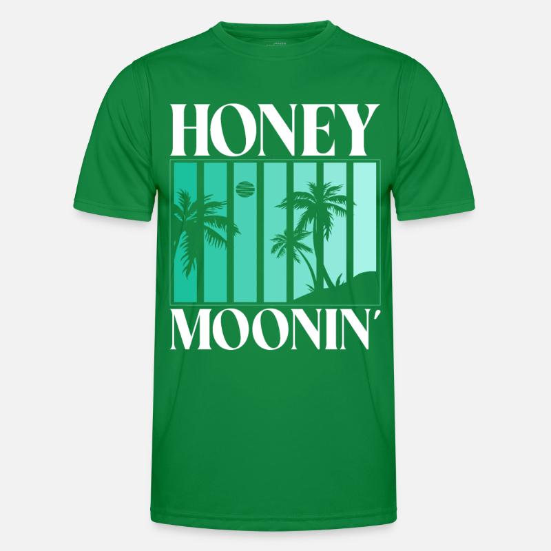 Flitterwochen Ehemann Ehefrau Paare Urlaubs Männer Funktions-T-Shirt