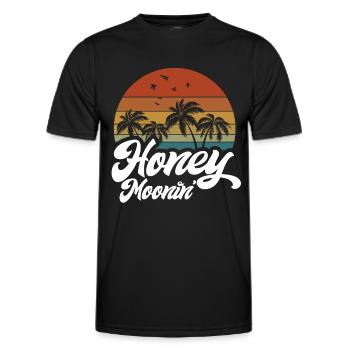 Flitterwochen Ehemann Ehefrau Paare Urlaubs - Männer Funktions-T-Shirt - Schwarz - Vorne - AI Model Male 178 dark (178cm)