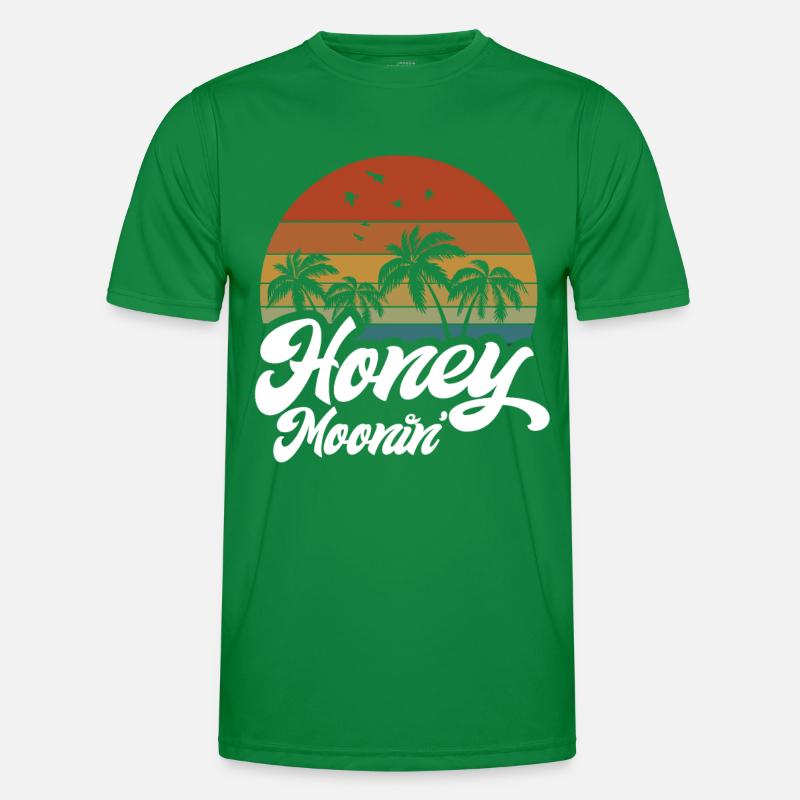 Flitterwochen Ehemann Ehefrau Paare Urlaubs Männer Funktions-T-Shirt