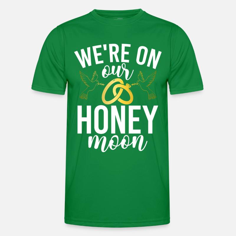 Flitterwochen Ehemann Ehefrau Paare Urlaubs Männer Funktions-T-Shirt