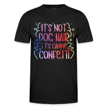 Dog Puppy Pet Care Job Salon - Men's Functional T-Shirt - black - Front - AI Model Male 178 dark (178cm)