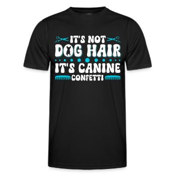 Hundegruamwelpen Haustier -Pflege -Job Salon - Männer Funktions-T-Shirt - Schwarz - Vorne - AI Model Male 178 dark (178cm)