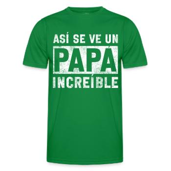 Spanischer Vater Zweisprachiger Latino Vatertag - Männer Funktions-T-Shirt - Kelly Green - Vorne - AI Model Male 178 dark (178cm)