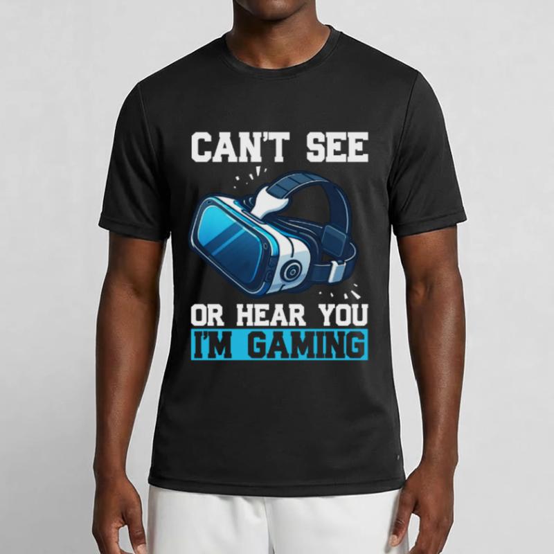 Virtual Reality Athlet Witzer VR Gamer Headset Männer Funktions-T-Shirt