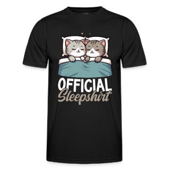 Official Sleeper American Short Lover - Men's Functional T-Shirt - black - Front - AI Model Male 178 dark (178cm)