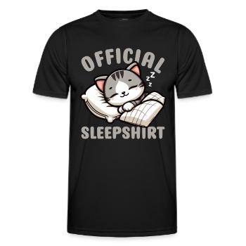 Official Sleeper American Short Lover - Men's Functional T-Shirt - black - Front - AI Model Male 178 dark (178cm)