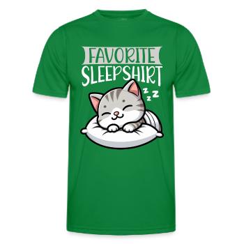 Official Sleeper American Short Lover - Men's Functional T-Shirt - kelly green - Front - AI Model Male 178 dark (178cm)