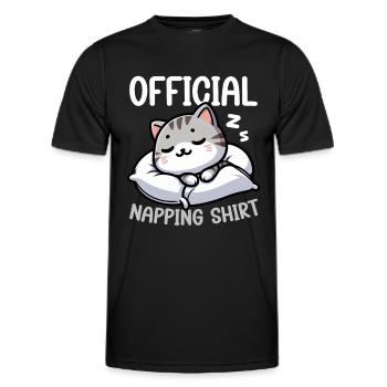 Official Sleeper American Short Lover - Men's Functional T-Shirt - black - Front - AI Model Male 178 dark (178cm)