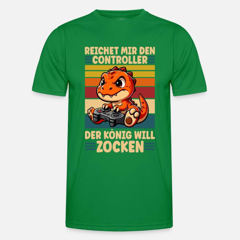 Reichet Mir Den Controller Der König Will Zocken Männer Funktions-T-Shirt