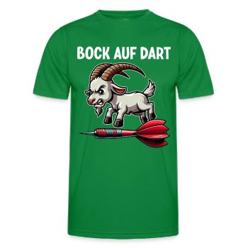 Darten Dartspieler Dartscheibe Dartpfeil Dartboard - Männer Funktions-T-Shirt - Kelly Green - Vorne - AI Model Male 178 dark (178cm)