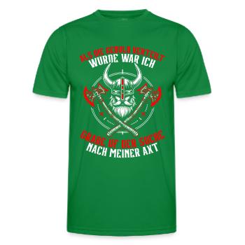 Vikings Norse Mythology Gods Viking - Men's Functional T-Shirt - kelly green - Front - AI Model Male 178 dark (178cm)