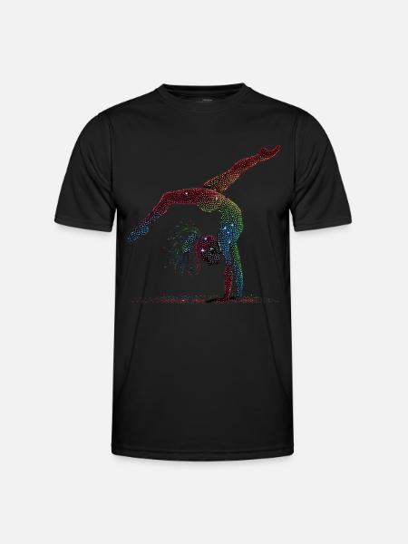 Gymnastique Gymnaste Gymnaste acrobatique - T-shirt sport Homme - noir
