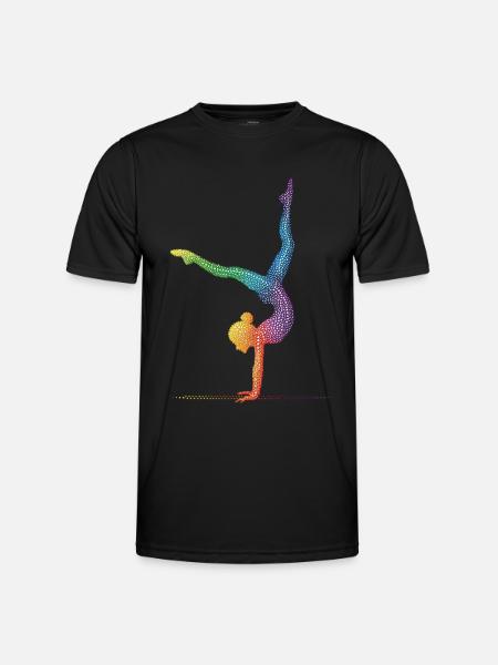Gymnastique Gymnaste Gymnaste acrobatique - T-shirt sport Homme - noir