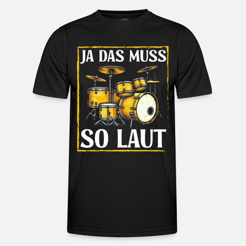 Drummer Drummer Percussion Musicians - Men's Functional T-Shirt - black