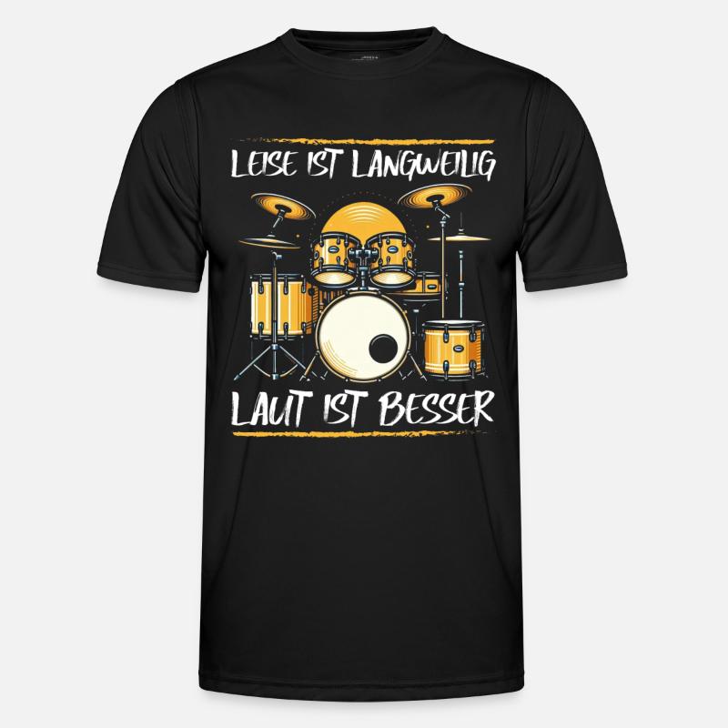 Drummer Drummer Percussion Musicians - Men's Functional T-Shirt - black