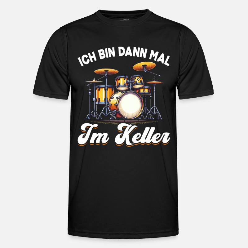 Drummer Drummer Percussion Musicians - Men's Functional T-Shirt - black