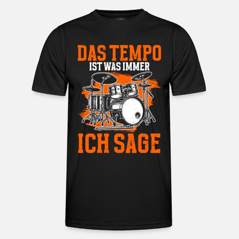 Drummer Drummer Percussion Musicians - Men's Functional T-Shirt - black
