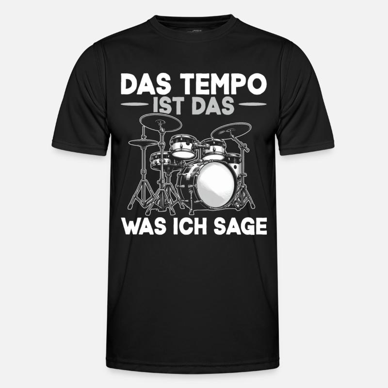 Drummer Drummer Percussion Musicians - Men's Functional T-Shirt - black
