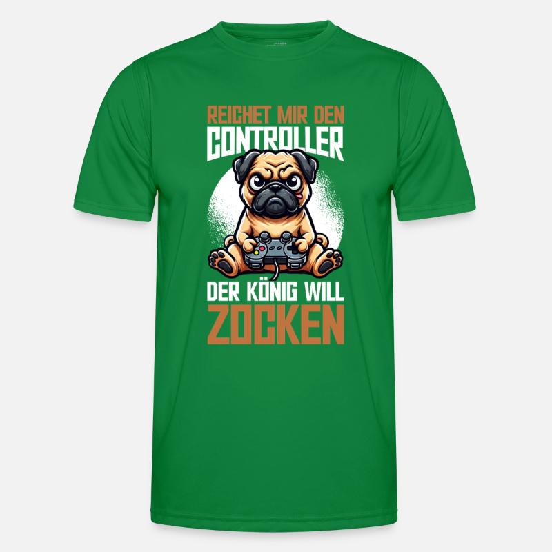 Reichet Mir Den Controller Der König Will Zocken Männer Funktions-T-Shirt