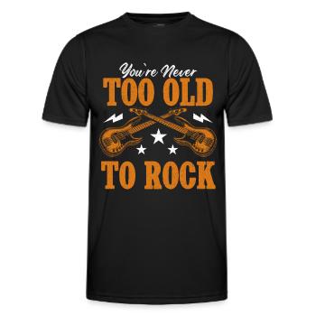 Bassgitarrist Gitarrist E -Gitarre - Männer Funktions-T-Shirt - Schwarz - Vorne - AI Model Male 178 dark (178cm)