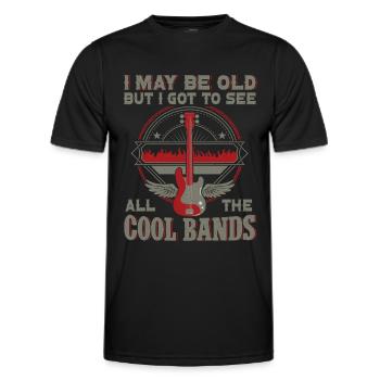 Bassgitarrist Gitarrist E -Gitarre - Männer Funktions-T-Shirt - Schwarz - Vorne - AI Model Male 178 dark (178cm)
