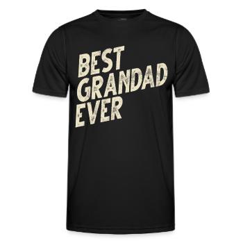 Grand-père Grand-père Pops Grand-parent - T-shirt sport Homme - noir - Devant - AI Model Male 178 dark (178cm)